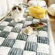 Kurnell | Cream Plaid Chenille Pet Mat and Couch Cover - image 12