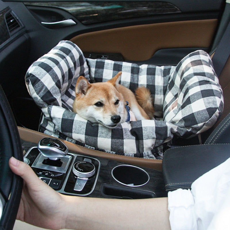 Tomakin | Portable Cotton Bolster Dog Car Seat Bed - image 7