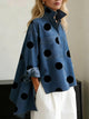 Ramona | Women's Casual Shirt with Stand Collar