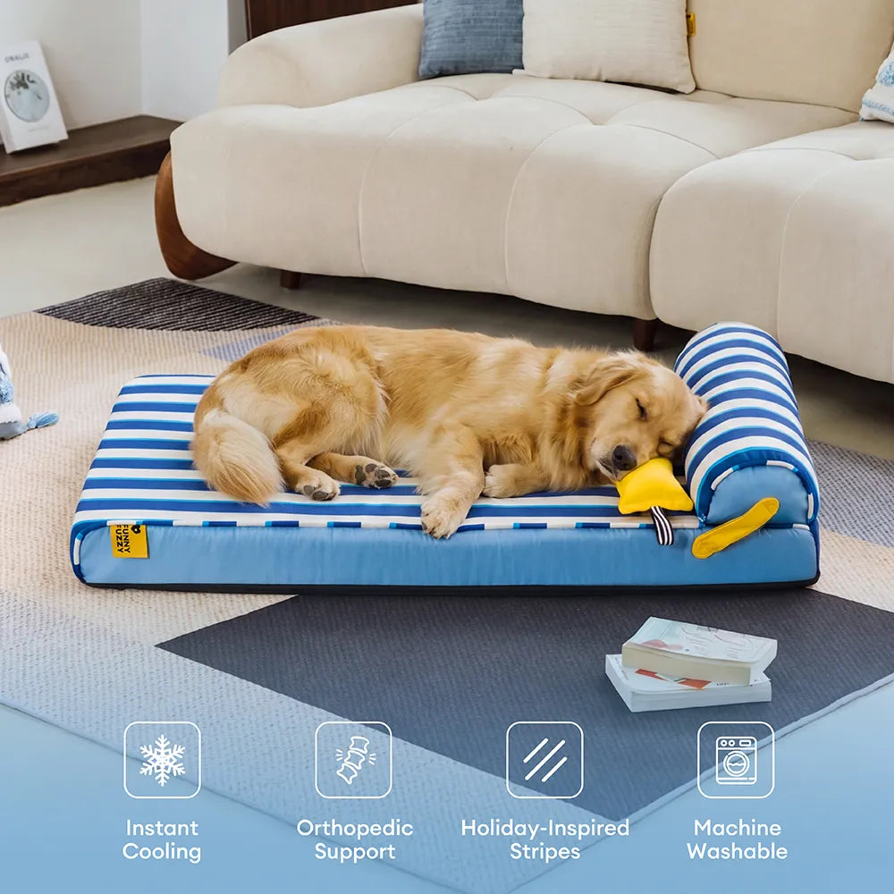 Linden | Cooling Orthopedic Dog Bed with Memory Foam and Washable Water Resistant Cover - image 10