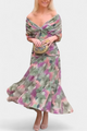 Abelina | Women's Ruched V-Neck Maxi Dress - image 5