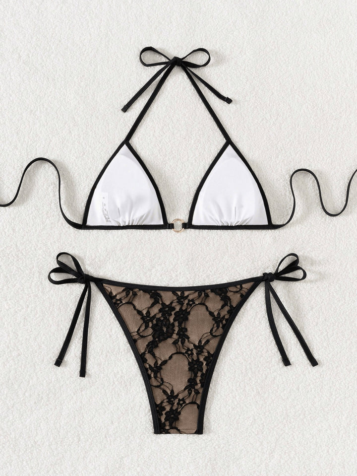 Modesty | Women's Sexy Backless Strappy Triangle Bikini Swimwear