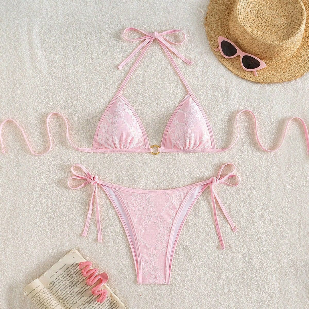 Modesty | Women's Sexy Backless Strappy Triangle Bikini Swimwear