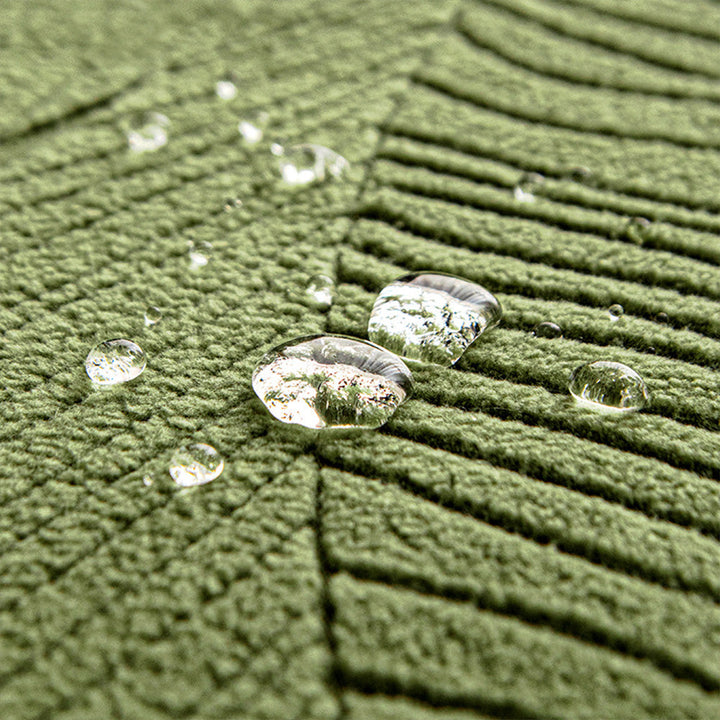 Patonga | Leaf Jacquard Stretch Sectional Couch Cover - image 3