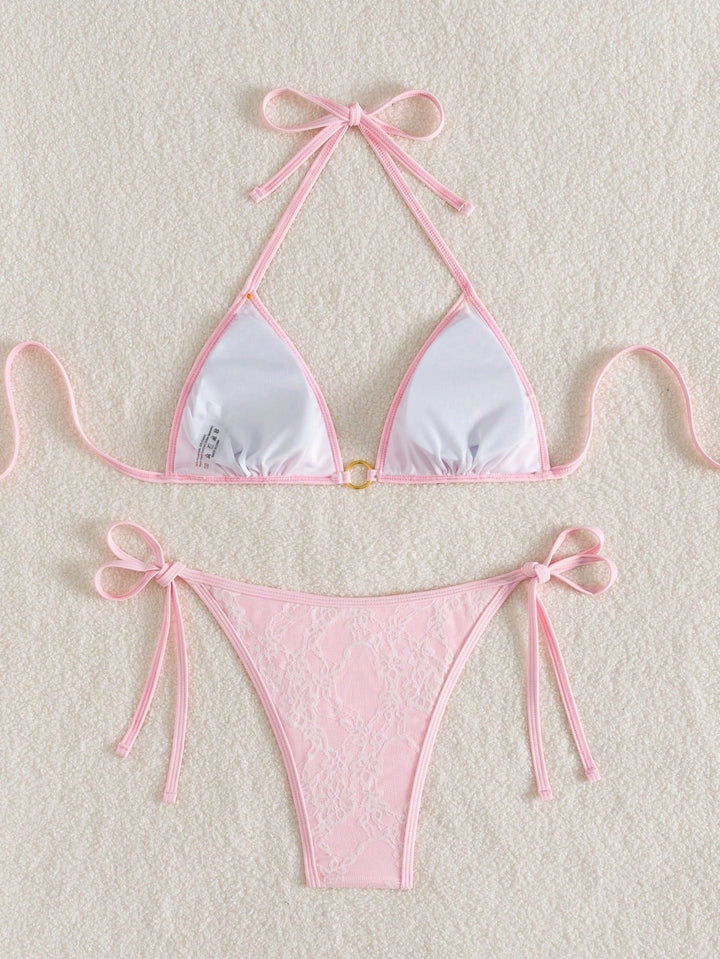 Modesty | Women's Sexy Backless Strappy Triangle Bikini Swimwear