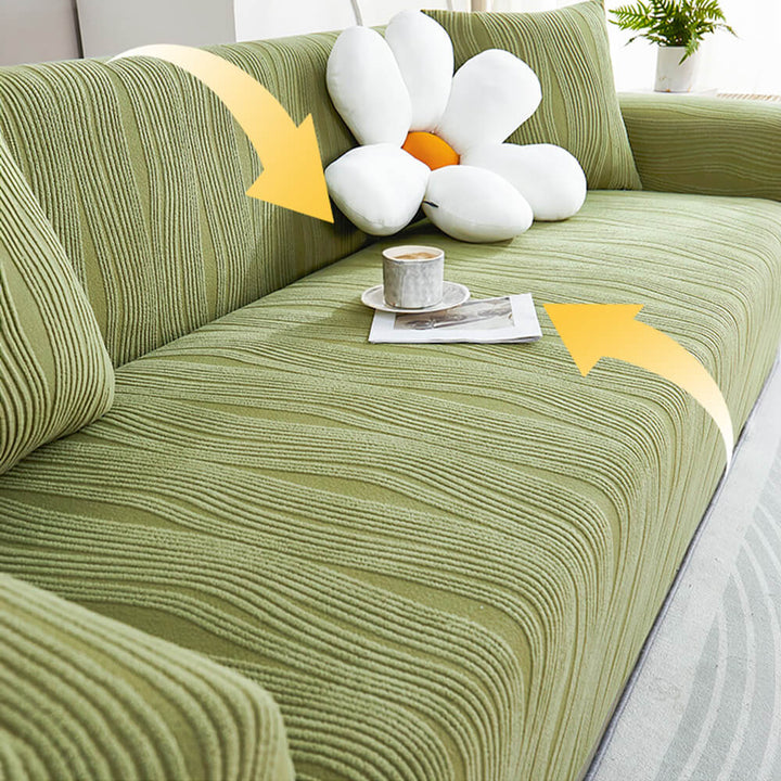 Kilcunda | Jacquard Stretch Full Sofa Cover, Scratch-Resistant - image 5
