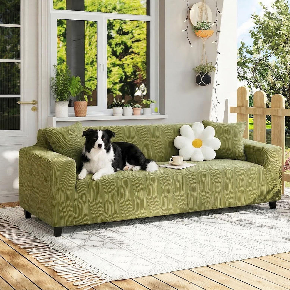 Kilcunda | Jacquard Stretch Full Sofa Cover, Scratch-Resistant - image 14
