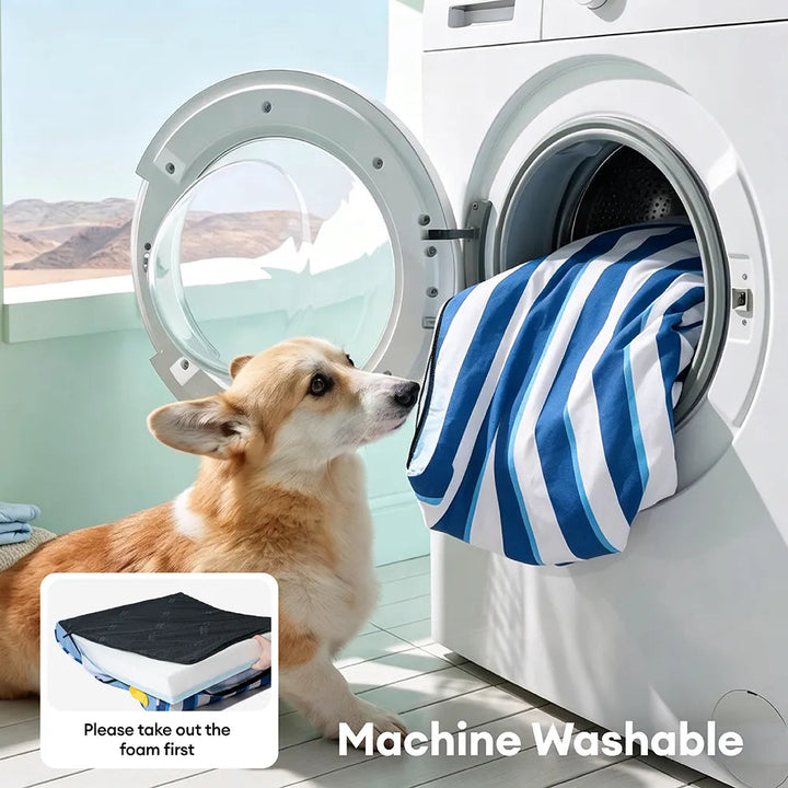 Linden | Cooling Orthopedic Dog Bed with Memory Foam and Washable Water Resistant Cover - image 4