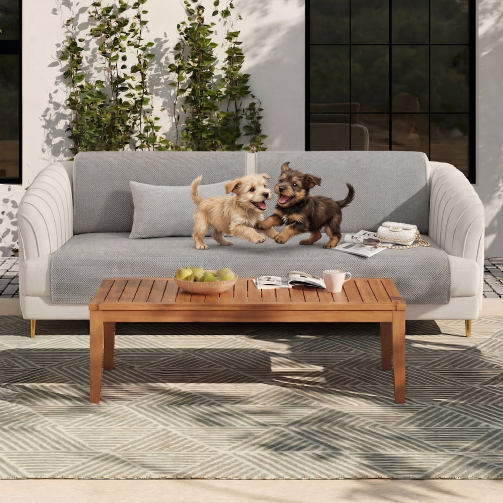 Metung | Solid Colour Plush Pet Couch Cover - image 16