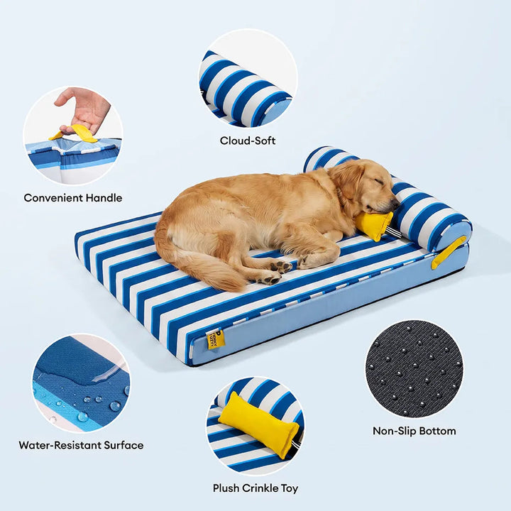 Linden | Cooling Orthopedic Dog Bed with Memory Foam and Washable Water Resistant Cover - image 5