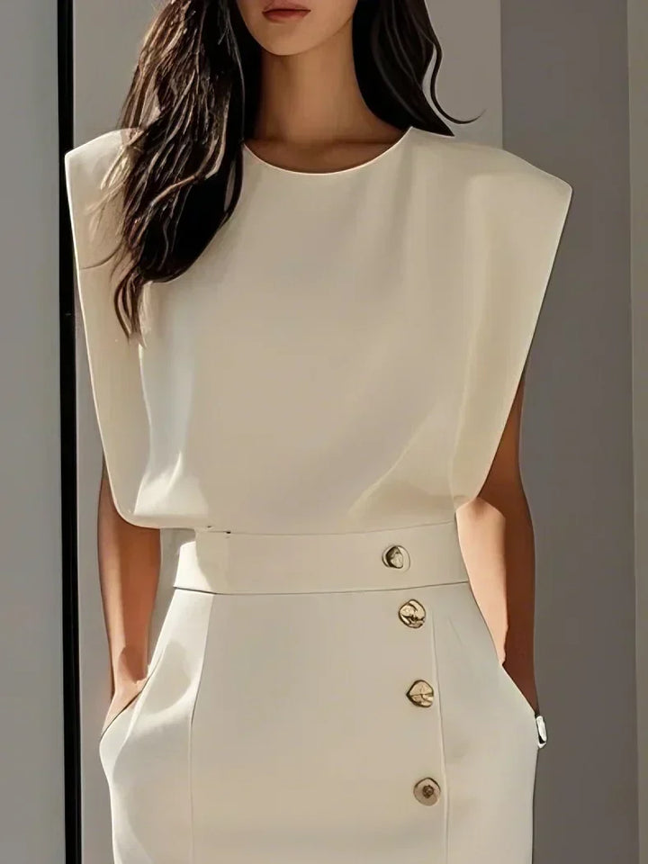 Lodovica | Women's Button-Front Split Midi Dress - image 10