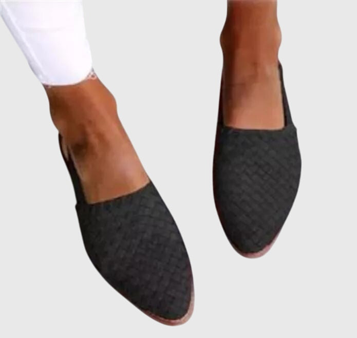 Bettany | Women's Orthopaedic Woven Slingback Flats with Adjustable Strap for Summer