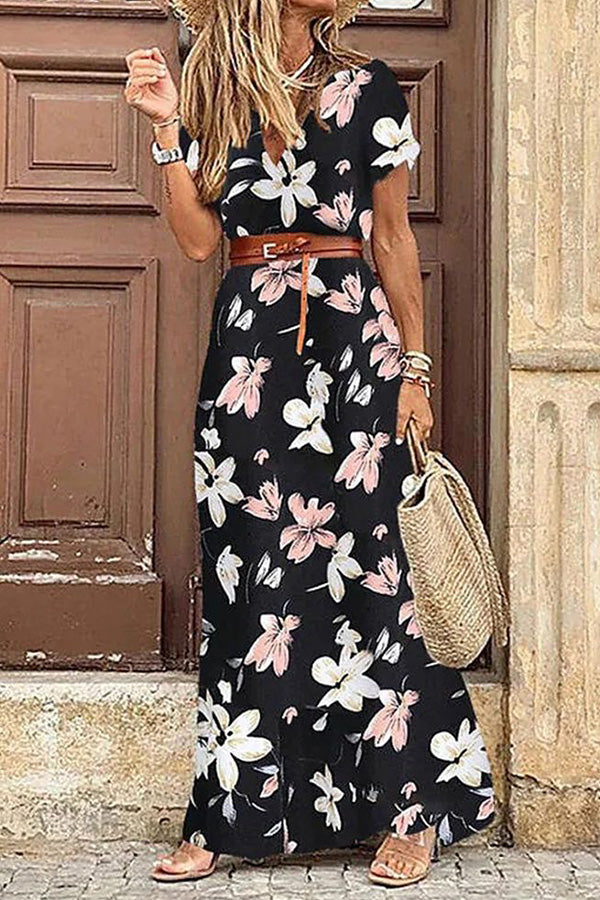 Isolina | Women's Sleeveless Bohemian Maxi Dress with Round Neck - image 2