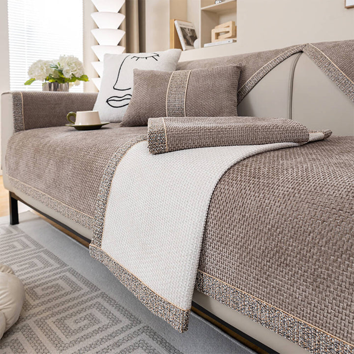 Copacabana | Modern Tweed Woven Chenille Couch Cover - image 2