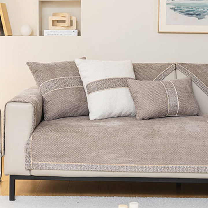 Copacabana | Modern Tweed Woven Chenille Couch Cover - image 8