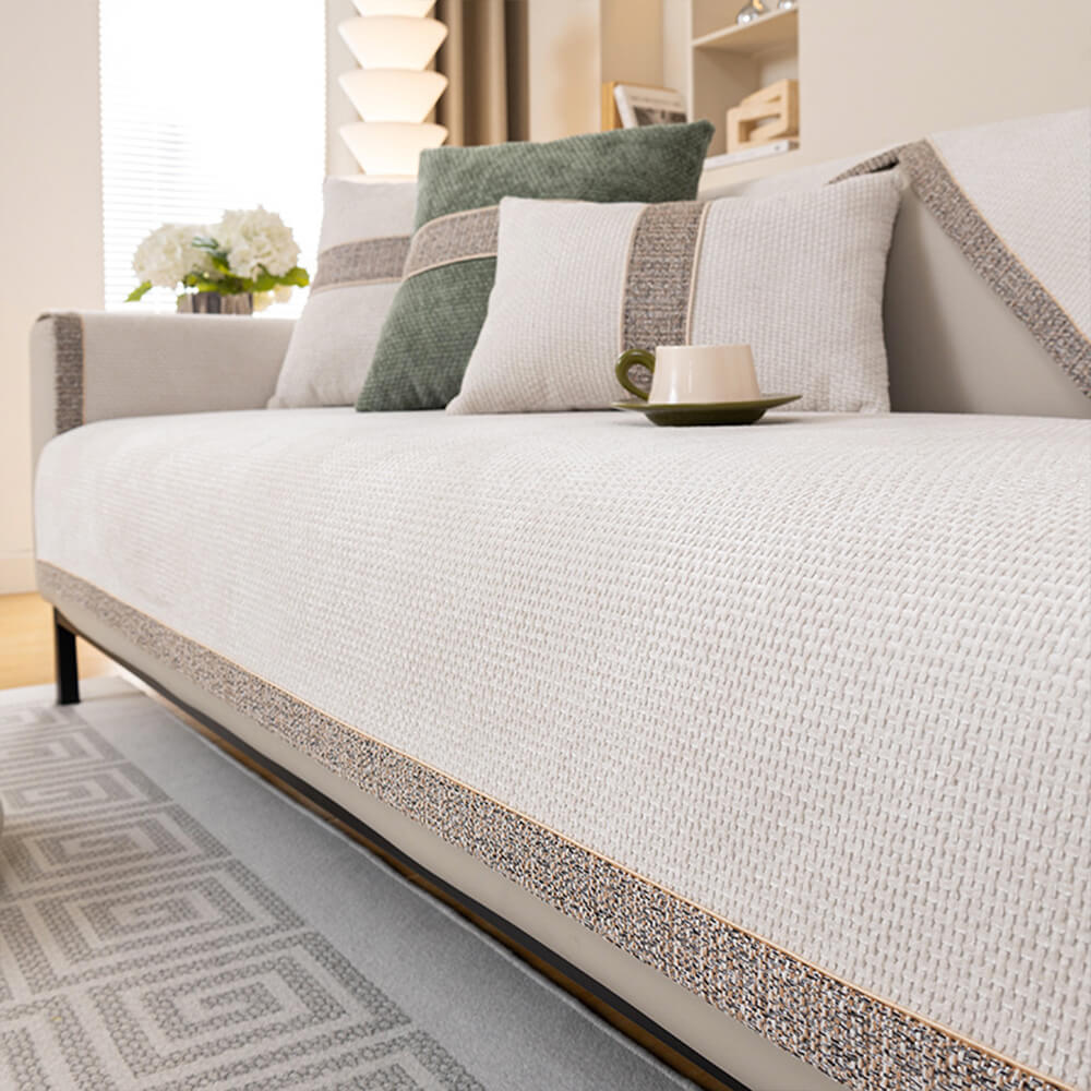 Copacabana | Modern Tweed Woven Chenille Couch Cover - image 10