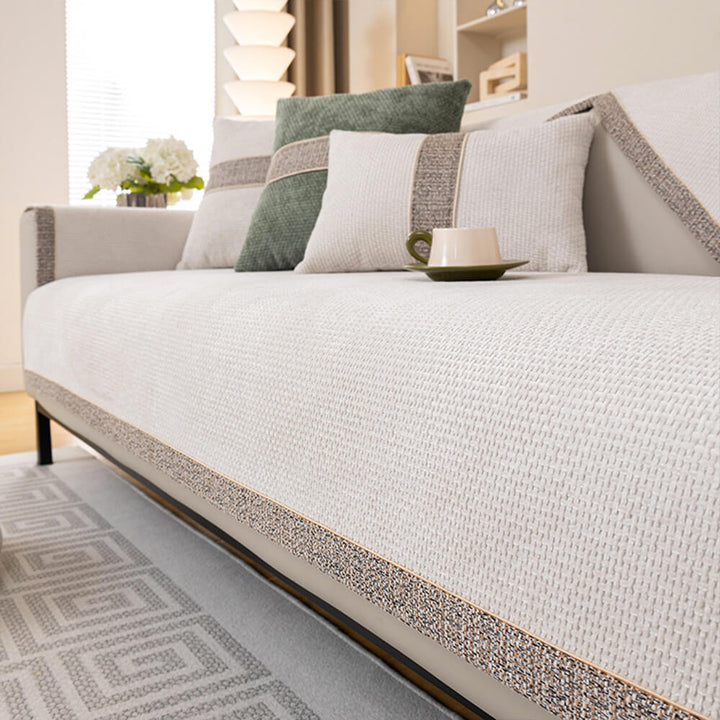 Copacabana | Modern Tweed Woven Chenille Couch Cover - image 10