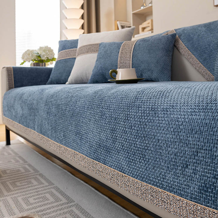 Copacabana | Modern Tweed Woven Chenille Couch Cover - image 11