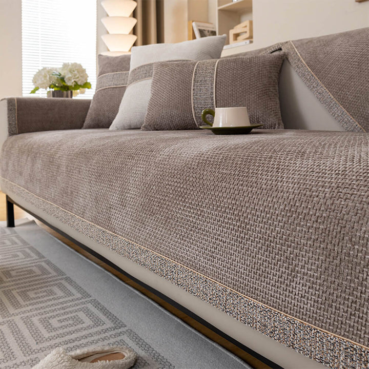 Copacabana | Modern Tweed Woven Chenille Couch Cover - image 12