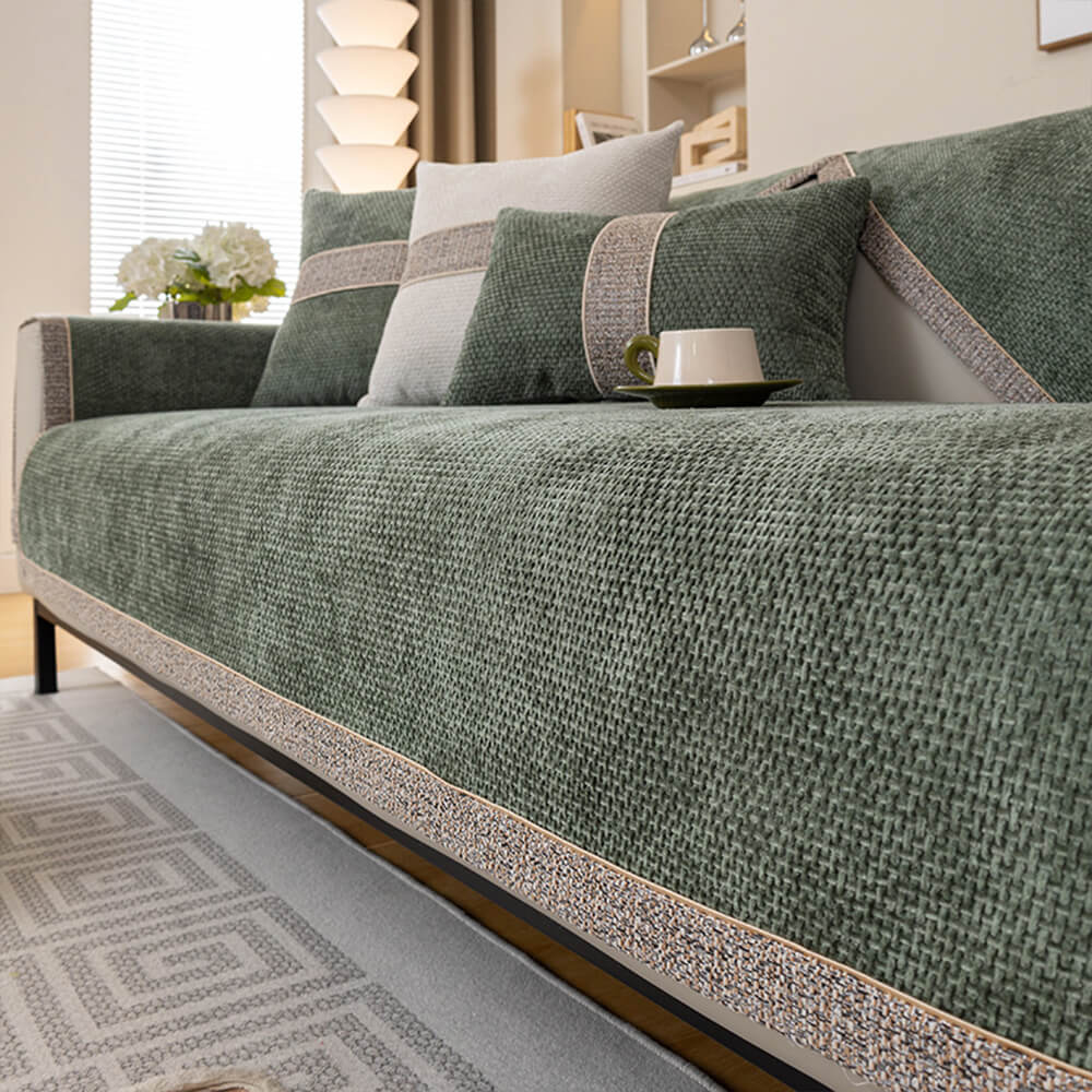 Copacabana | Modern Tweed Woven Chenille Couch Cover - image 1