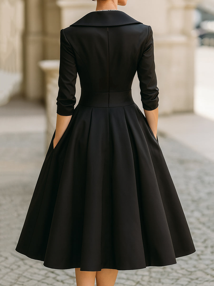 Coraline | Women's Elegant V-Neck Evening Dress