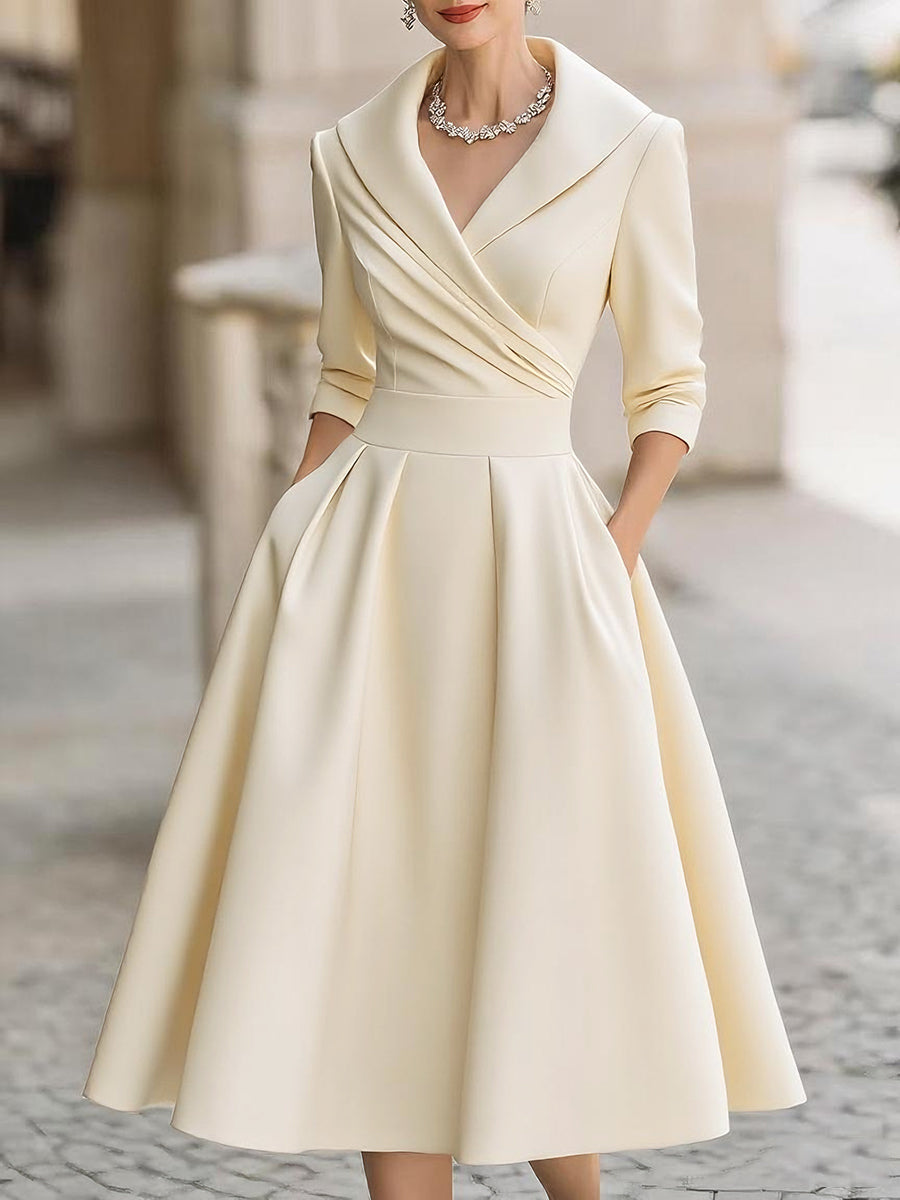 Coraline | Women's Elegant V-Neck Evening Dress