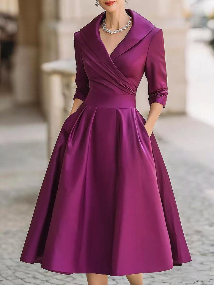 Coraline | Women's Elegant V-Neck Evening Dress