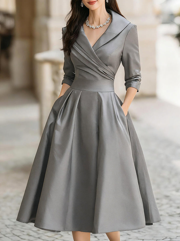 Coraline | Women's Elegant V-Neck Evening Dress
