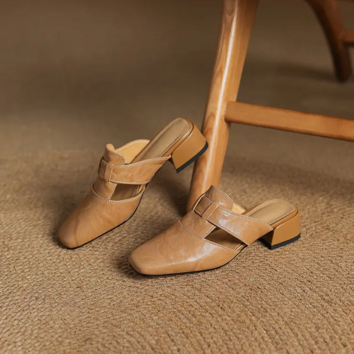 Zenobia | Women's Andie Genuine Mules Loafers
