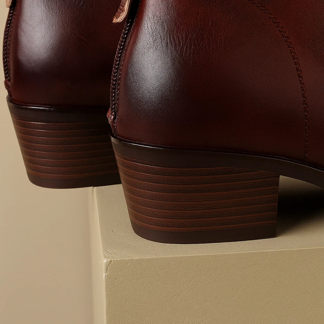 Blanche | Women's Ankle Boots with Mid-Height and Sturdy Sole