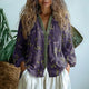 Brianna | Women's Elegant Vintage Leaf Print Shirt