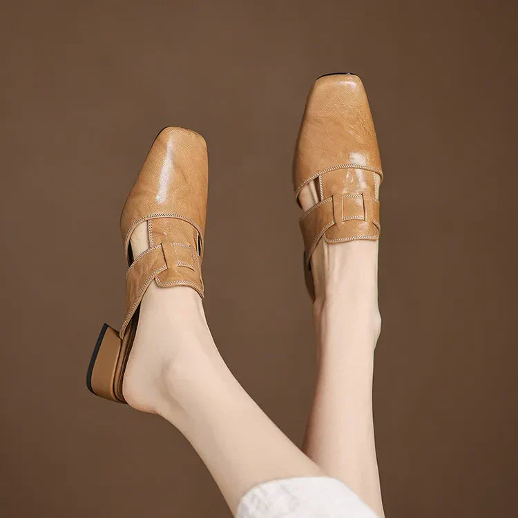 Zenobia | Women's Andie Genuine Mules Loafers