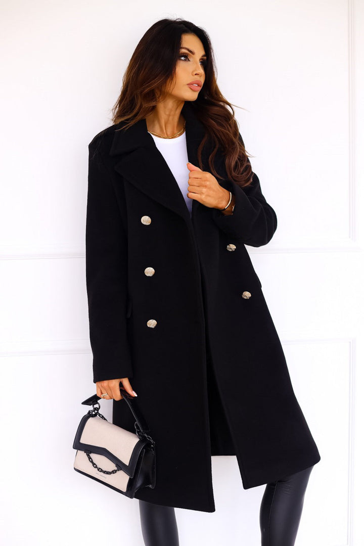 Wilhelmina | Women's Double-Breasted Long Coat