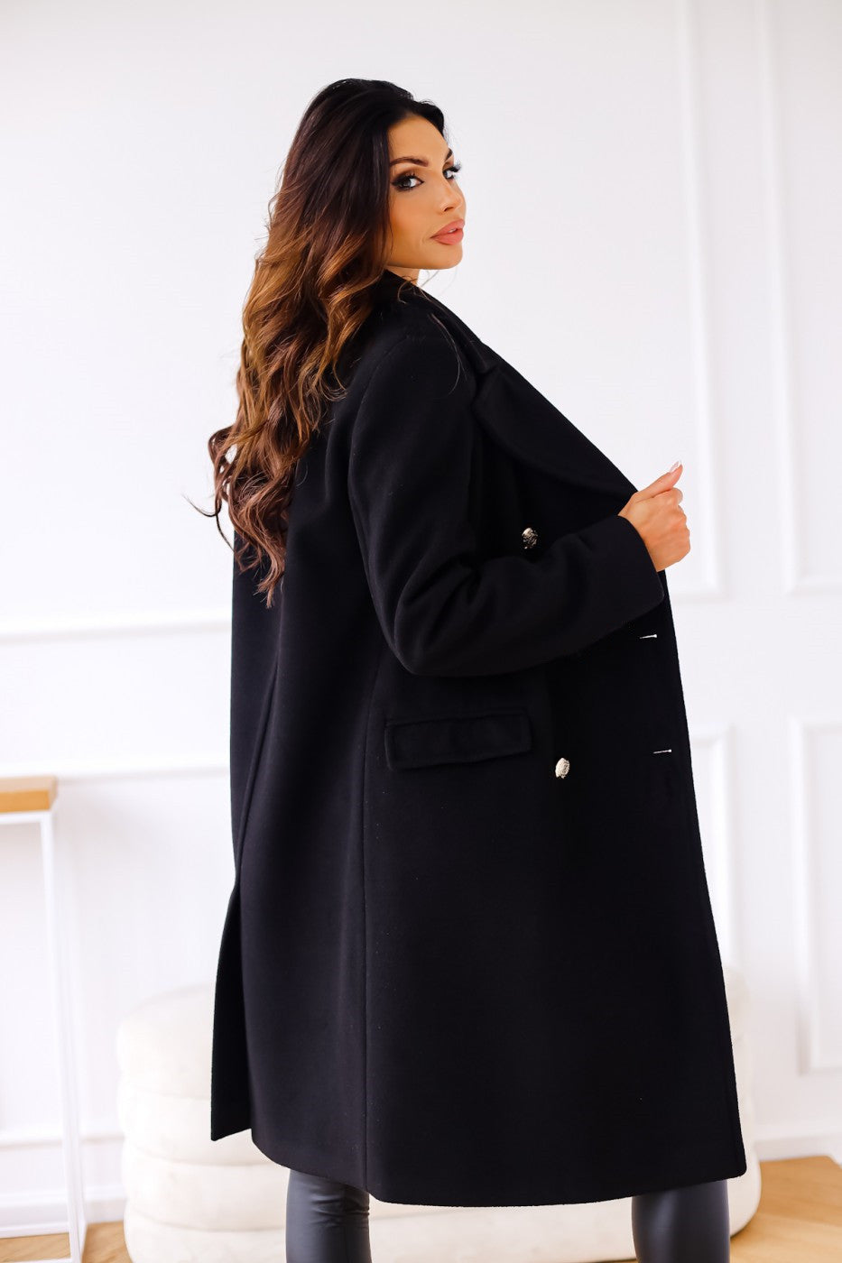 Wilhelmina | Women's Double-Breasted Long Coat