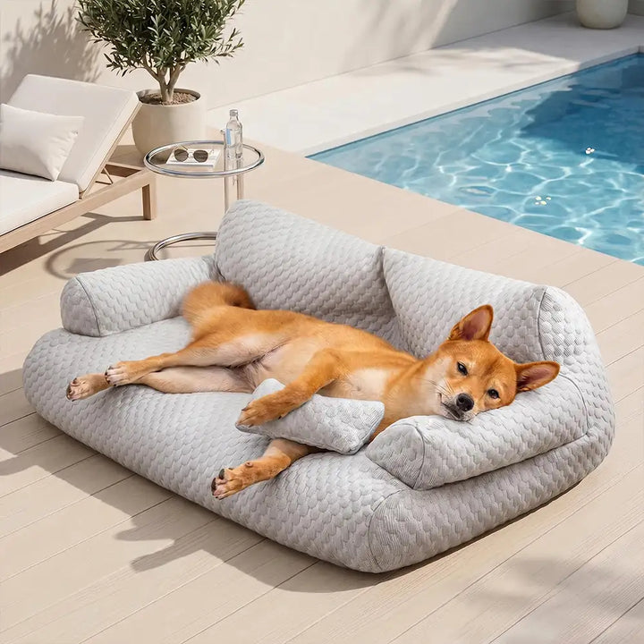 Cowes | Breathable Ice Silk Dog Sofa Bed, Washable - image 20