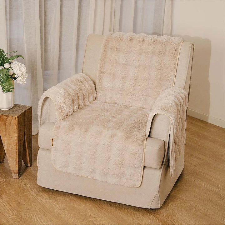 Somers | Water-Resistant Fluffy Stretch Couch Cover - image 20