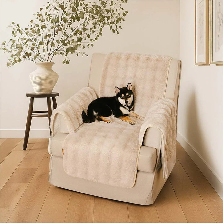 Somers | Water-Resistant Fluffy Stretch Couch Cover - image 11