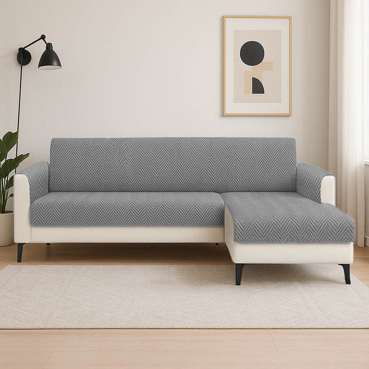 Rhyll | Waterproof Non-Slip Chenille One-Piece Couch Cover - image 17