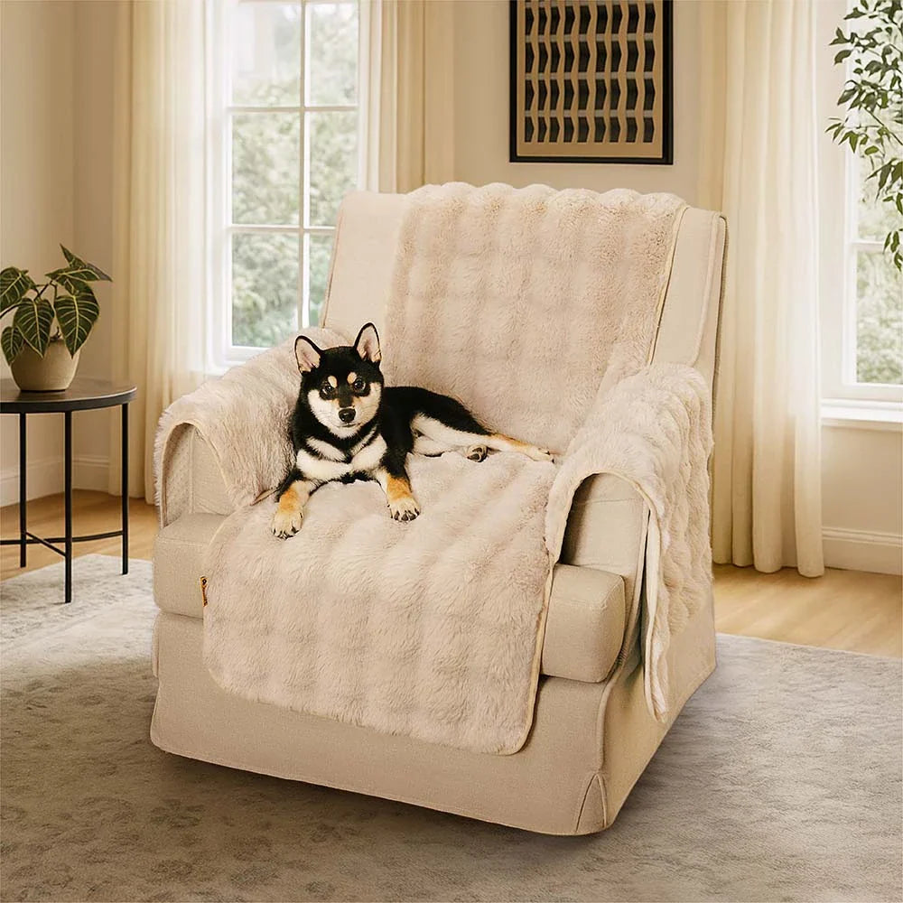 Somers | Water-Resistant Fluffy Stretch Couch Cover - image 18