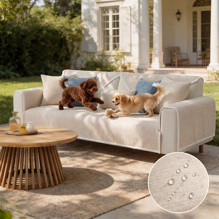 Broulee | Waterproof Simple Chenille Anti-Scratch Couch Cover - image 13