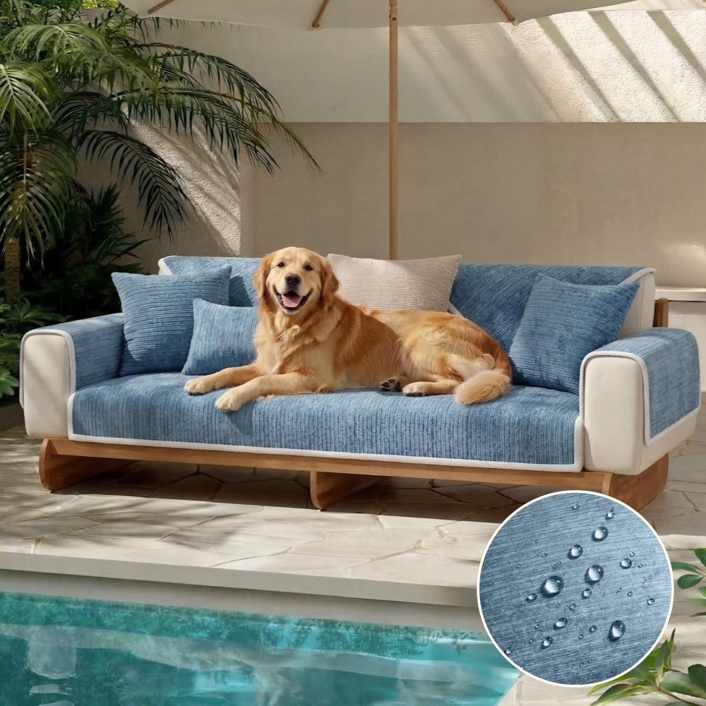 Broulee | Waterproof Simple Chenille Anti-Scratch Couch Cover - image 14