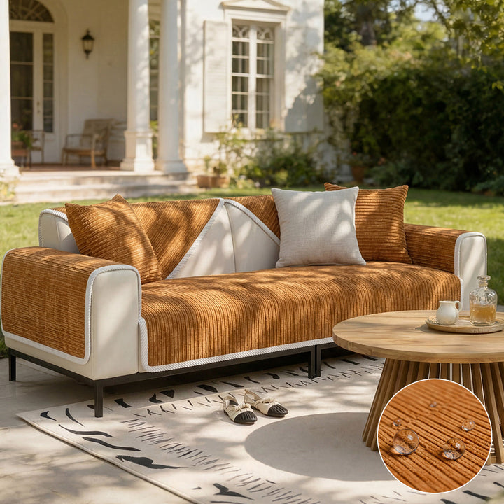 Broulee | Waterproof Simple Chenille Anti-Scratch Couch Cover - image 17