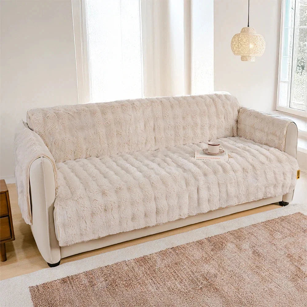 Somers | Water-Resistant Fluffy Stretch Couch Cover - image 13