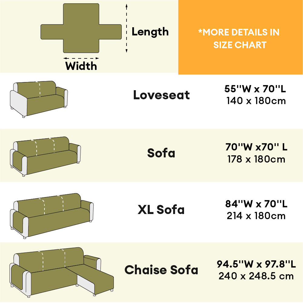 Rhyll | Waterproof Non-Slip Chenille One-Piece Couch Cover - image 8