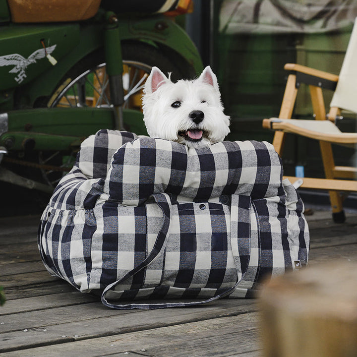 Tomakin | Portable Cotton Bolster Dog Car Seat Bed - image 8