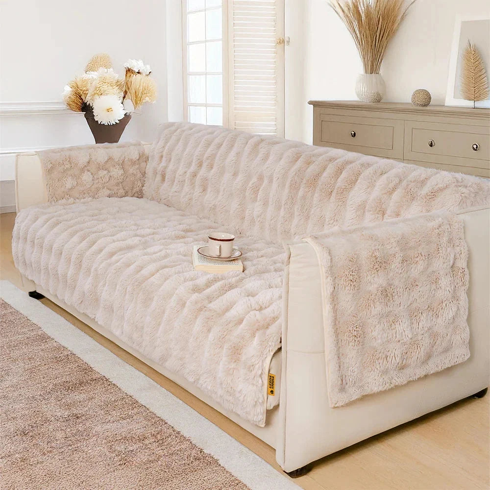 Somers | Water-Resistant Fluffy Stretch Couch Cover - image 12