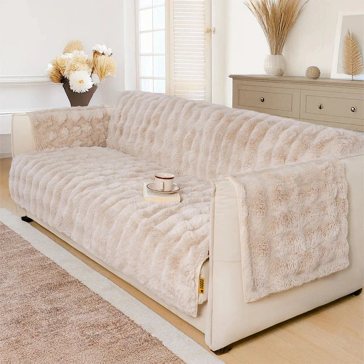 Somers | Water-Resistant Fluffy Stretch Couch Cover - image 12