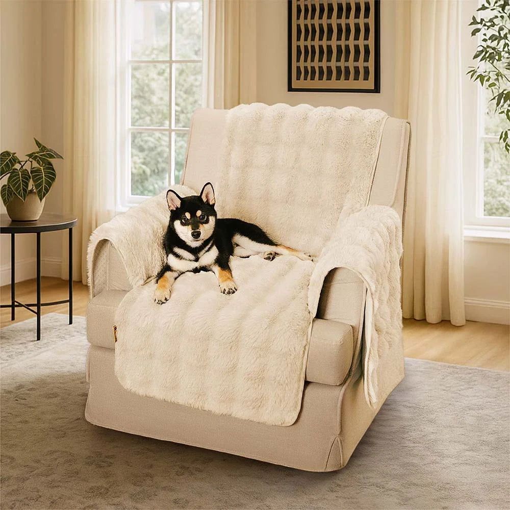 Somers | Water-Resistant Fluffy Stretch Couch Cover - image 15