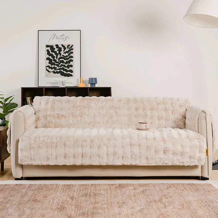 Somers | Water-Resistant Fluffy Stretch Couch Cover - image 14