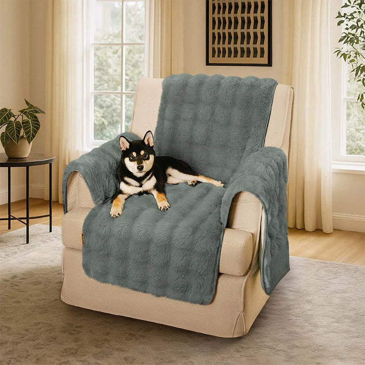 Somers | Water-Resistant Fluffy Stretch Couch Cover - image 2